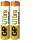 GP Batteries Ultra Alkáli AAA Mikro LR03 elem x 2 db, fóliában (GU-LR03-S2)