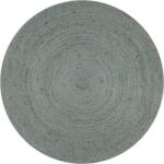 vidaXL Covor manual din iută, rotund 90 cm verde măsliniu (133668) Covor