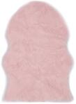 vidaXL Covor din imitație blană de oaie 60x90 cm roz (284711) Covor
