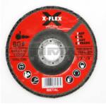 FLEX X-FLEX Lamellás tárcsa 125x22, 23mm P80 FÉM 990.007 (990.007)