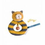 Moulin roty - Мека играчка-дрънкалка - Серия Мустакати - Жълтата котка Лулу (666013)
