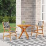 vidaXL Set mobilier grădină, 3 piese, lemn masiv de acacia (3087130) - vidaxl
