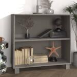 vidaXL Servantă „HAMAR, gri deschis, 85x35x80 cm, lemn masiv pin (340503) Comoda