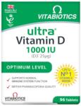 Vitabiotics Хранителна добавка Vitabiotics Ultra - Vitamin D, 1000 IU, 96 таблетки