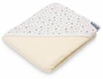 SENSILLO Prosop de bumbac cu gluga Sensillo KREPA 100x100 cm Ivory (SILLO-4181) - ookee