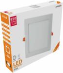 Avide LED Beépíthető Négyzetes Mennyezeti Lámpa, ALU, 12W, NW, 4000K, 950 lumen, fehér keret, süllyesztett, LED panel, természetes fehér (A8887)