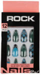  Set 12 Unghii False ROCK cu adeziv inclus, 23 Greens
