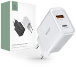 Tech-Protect C30W incarcator USB / USB-C 30W PD QC, alb
