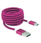 SBOX MICRO USB15P 1, 5m-es kábel, pink