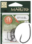 Maruto horog 8714bl carp hooks hc t. d. e. 5° barbless black nickel 12 (43011-012)