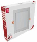 Avide LED Beépíthető Négyzetes Mennyezeti Lámpa, ALU, 18W, WW, 3000K, 1480 lumen, fehér keret, süllyesztett, LED panel, meleg fehér (A1314)
