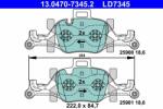 ATE set placute frana, frana disc ATE Ceramic 13.0470-7345.2 (13.0470-7345.2)