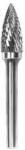 Bartools Ívelt hegyes orrú turbómaró kereszt fogazással - 6x13x43x3mm - Bartools - SPG - GX0613M03 - SG-51