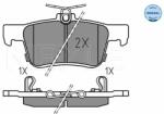 MEYLE set placute frana, frana disc MEYLE -ORIGINAL: True to OE. 025 224 2915 (025 224 2915)