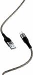 XO Cablu pentru incarcare si transfer de date XO NB158, LED, USB/MICRO-USB, 2.4A, 1 m, Gri (6920680874750)