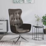 vidaXL Scaun de relaxare, maro strălucitor, piele artificială (341267)