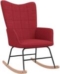 vidaXL Scaun balansoar, roșu vin, material textil (328015) Balansoar