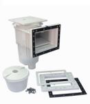 Astral Pool Skimmer standard nyakkal és négyzet alakú tetővel, fehér színű, fóliás és előregyártott medencékhez