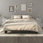 vidaXL Noptiere, 2 buc. , gri beton, lemn prelucrat (812069)