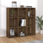 vidaXL Bibliotecă, stejar maro, 98x30x98 cm (815452) Biblioteca