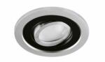  Borys kör alakú spot keret ezüst/fekete, GU10-es foglalattal LEDmaster (LEDM 03223)