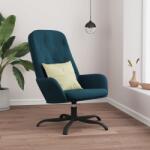 vidaXL Scaun de relaxare, albastru, catifea (341215)