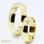Barcsikékszer Sárga arany karikagyűrű 5 mm, 56-os méret (5mm-56ID75792)