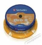 Verbatim DVDV+16B25 DVD+R cake box DVD lemez 25db/csomag - digitalko