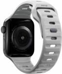 NOMAD Curea rezistenta la apa NOMAD Sport Strap compatibila cu Apple Watch 4/5/6/7/8/SE 38/40/41mm, S/M, Gri (NM01959885)