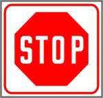  Stop matrica tábla
