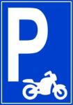 Motoros parkoló tábla matrica