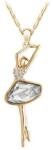  Arany színű táncosnő nyaklánc áttetsző kristállyal (0643. ) (QC-1068-3)
