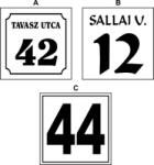  Egyedi házszámtáblák többféle anyagból