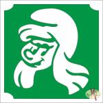  5x5 cm-es Csillámtetoválás sablon - Törpilla 309 - mkkreativ