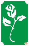  8x5 cm-es Csillámtetoválás sablon -Rózsa 6 - mkkreativ