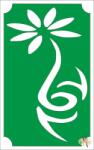  8x5 cm-es Csillámtetoválás sablon - Virág 3 - mkkreativ