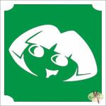 Body Deco 5x5 cm-es Csillámtetoválás sablon - Páva 261