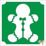  5x5 cm-es Csillámtetoválás sablon - Mézeskalács 71 - mkkreativ