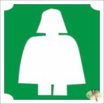 Body Deco 5x5 cm-es Csillám tetoválás sablon - Lego Darth Vader 338