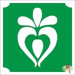  5x5 cm-es Csillámtetoválás sablon - Magyar motívum virág 190 - mkkreativ