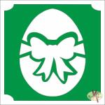  5x5 cm-es Csillámtetoválás sablon - Húsvéti tojás 445 - mkkreativ