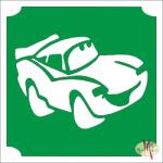  5x5 cm-es Csillám tetoválás sablon Verdák - McQueen 168 - mkkreativ