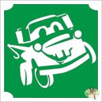  5x5 cm-es Csillám tetoválás sablon - Verdák, Matuka 299 - mkkreativ