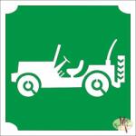 KiviArt KviArt 5x5 cm-es Csillám tetoválás sablon - Jeep 393