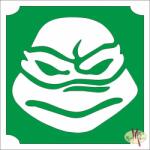  5x5 cm-es csillámtetoválás sablon - Tini Ninja Teknős 74 - mkkreativ