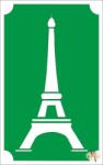  8x5 cm-es Csillám tetoválás sablon - Eiffel torony 125 - mkkreativ