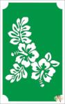  8x5 cm-es Csillám tetoválás sablon - Trópusi virágok 121 - mkkreativ