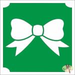 Body Deco 5x5 cm-es Csillám tetoválás sablon - Masni 364