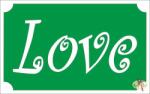  8x5 cm-es Csillámtetoválás sablon - Love 4 - mkkreativ