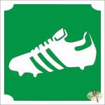 KiviArt 5x5 cm-es Csillámtetoválás sablon - Foci cipő 222